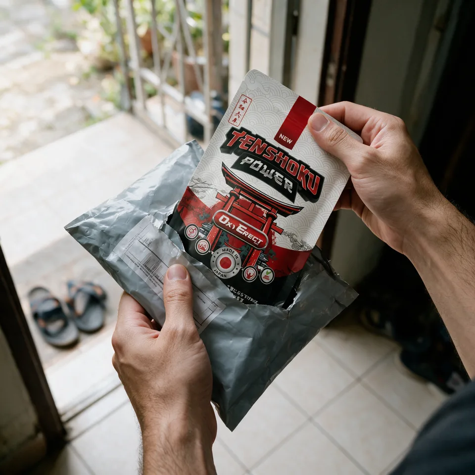 Tenshoku Power diterima dari parcel